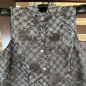 Coldwater Creek black/white vest